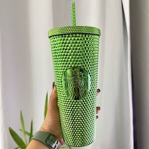 24 oz Green Starbucks cup